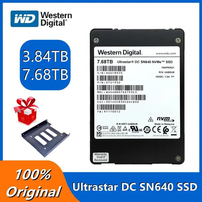    WD SSD U.2  ָ Ʈ ̺, ƮŸ DC NVMe   ϵ ũ, SN640, 7.68TB, 3.84TB, ǰ